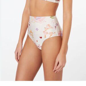 Adriana Degreas Fantasy High-Waisted Bikini Bottoms